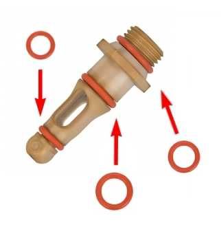 Ремкомплект носика штуцера бойлера уплотнительные кофемашины Saeco