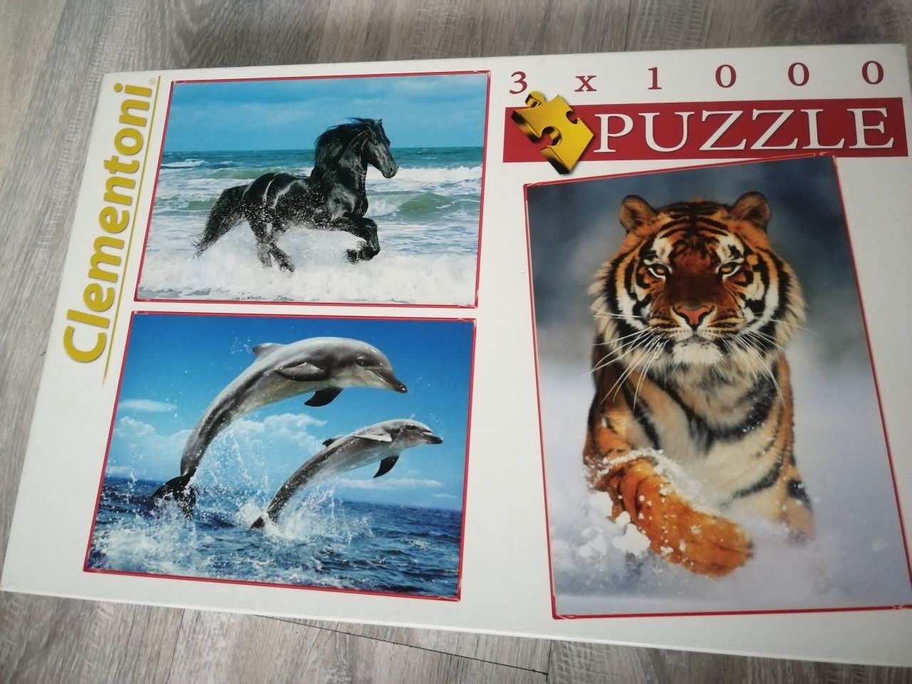 Puzzle zwierzęta 3x1000