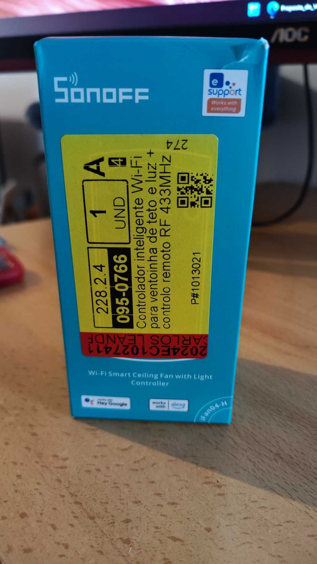 Controlador Ventoinha Sonoff iFan 04