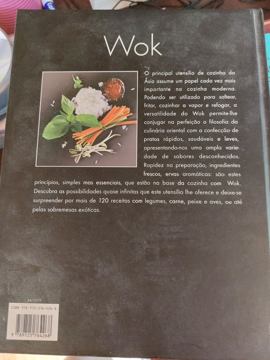 Livro de receitas em Wok