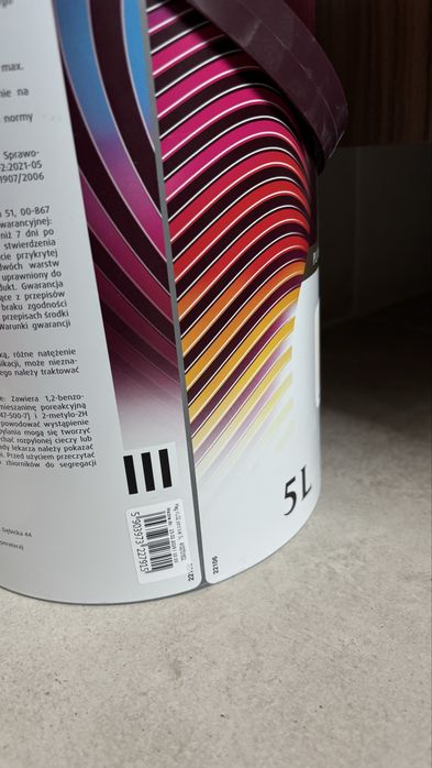 Farba KL02 Magnat kolor love porcelanowa biel #kolor love 5l i 2,5l