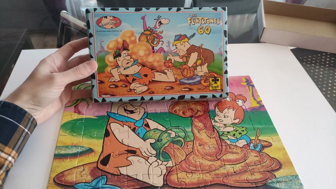 Puzzle Flintstonowie 60 szt - inne opakowanie