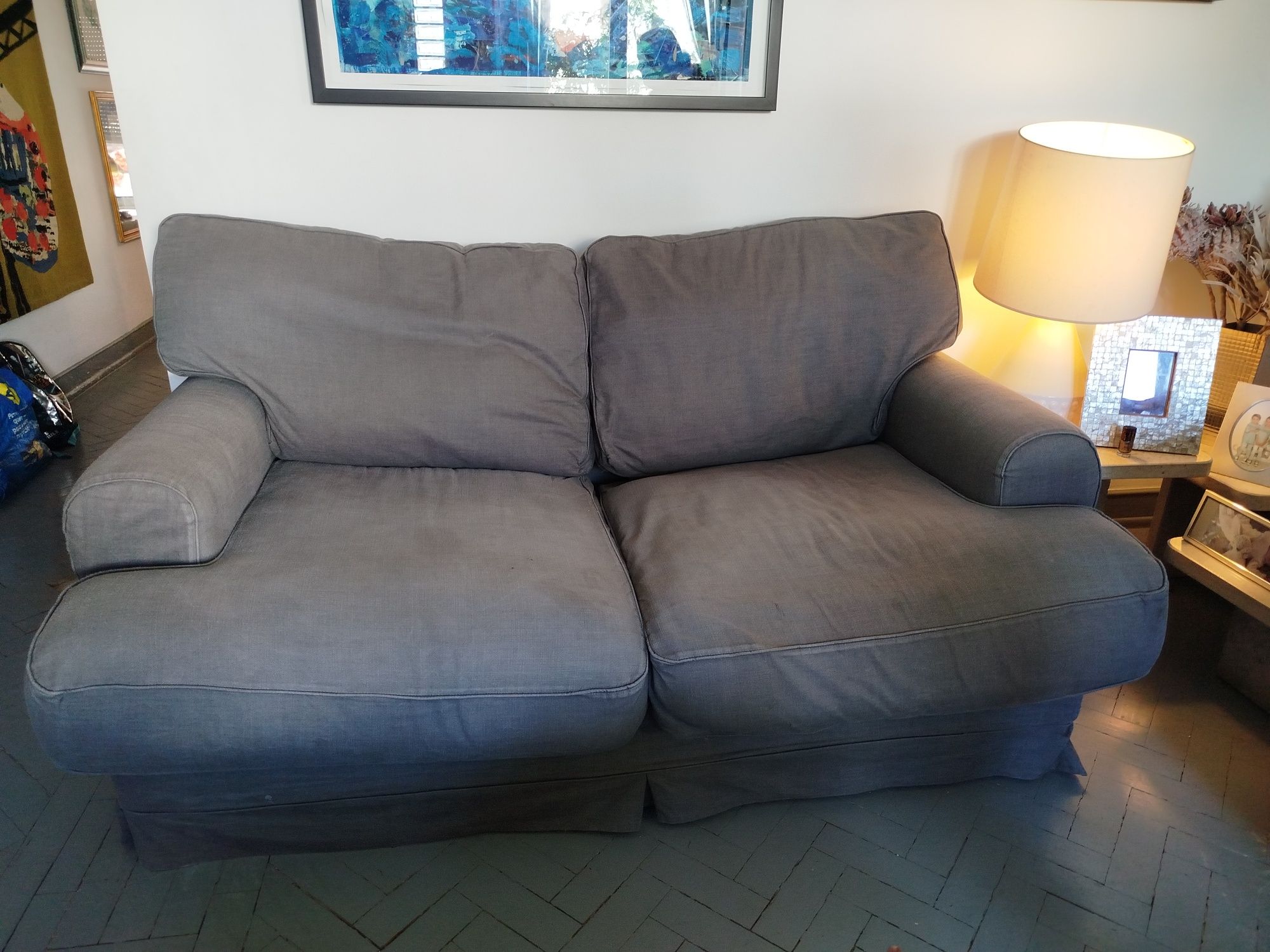 Sofá cinzento Ikea