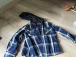Koszula flanelowa 80 z kapturem GUESS stan super