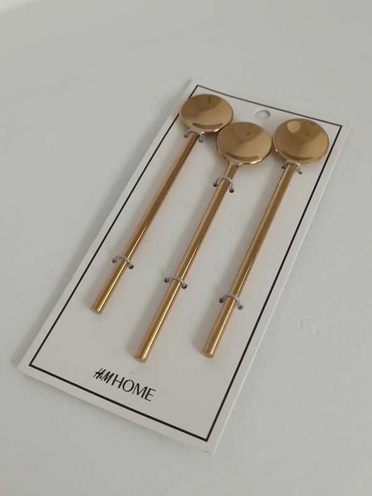 H&M Home komplet łyżeczek złotych łyżeczki złote nowe