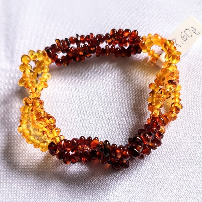 Bransoletka z Bursztynu Bałtyckiego nowa