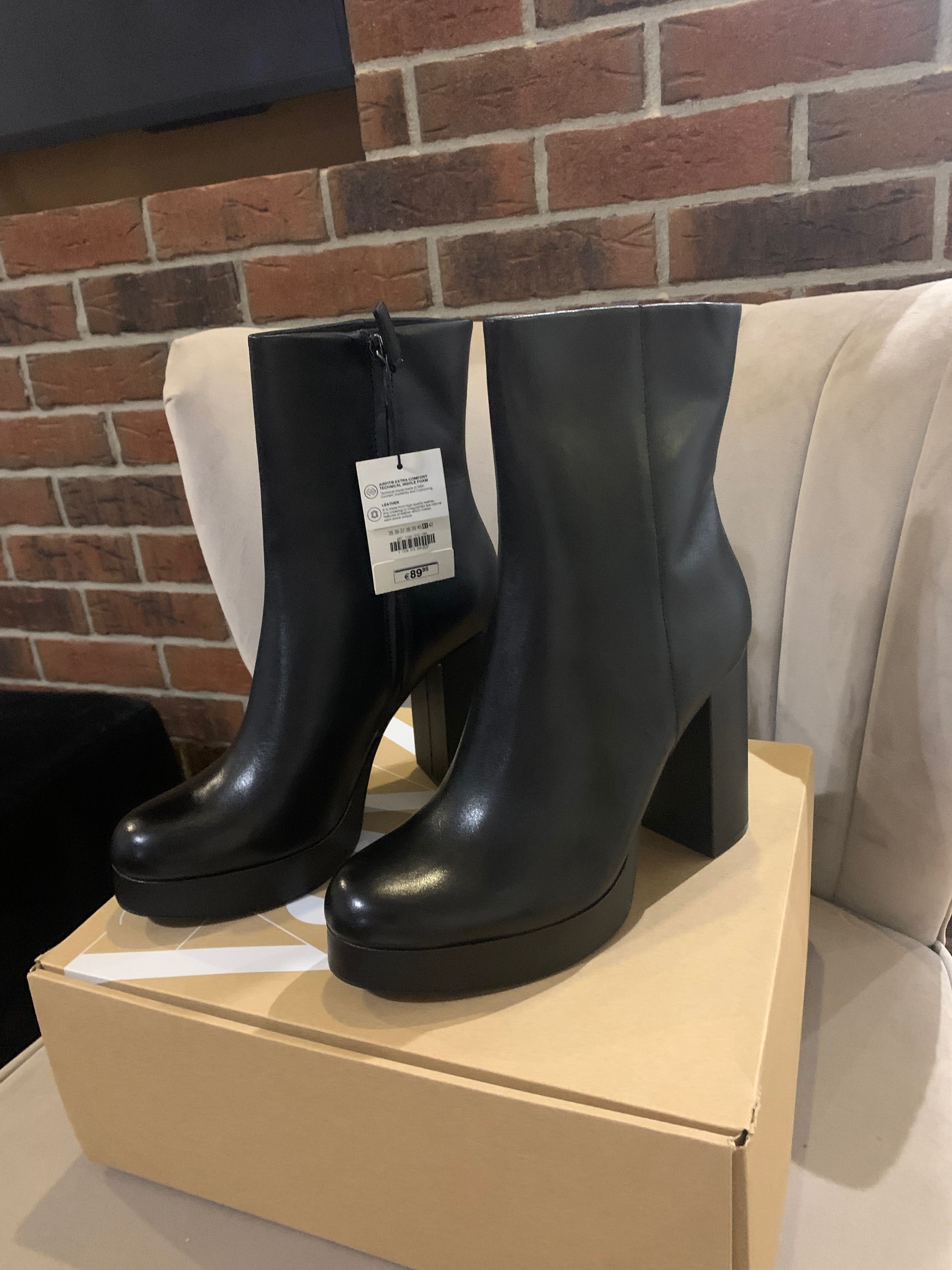 Buty na obcasie Zara botki kozaki rozmiar 41 nowe