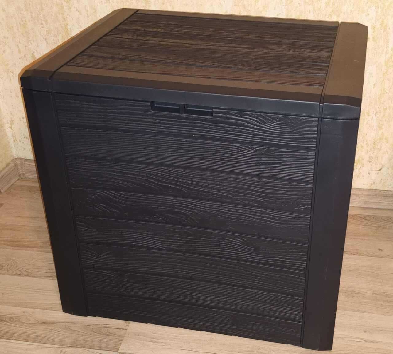 Skrzynia ogrodowa kufer WOODEBOX antracyt 280 litrów 280L / na balkon