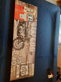 Quadro tela route 66