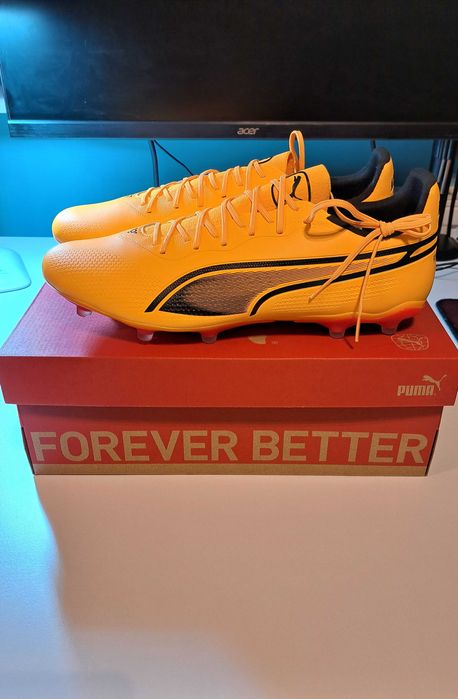 Puma King Pro FG/AG – Korki piłkarskie 46 Sun Stream-Black-Sunset Glow