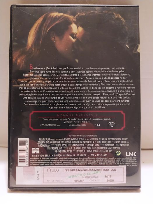 Bounce. Um Acaso com Sentido. DVD