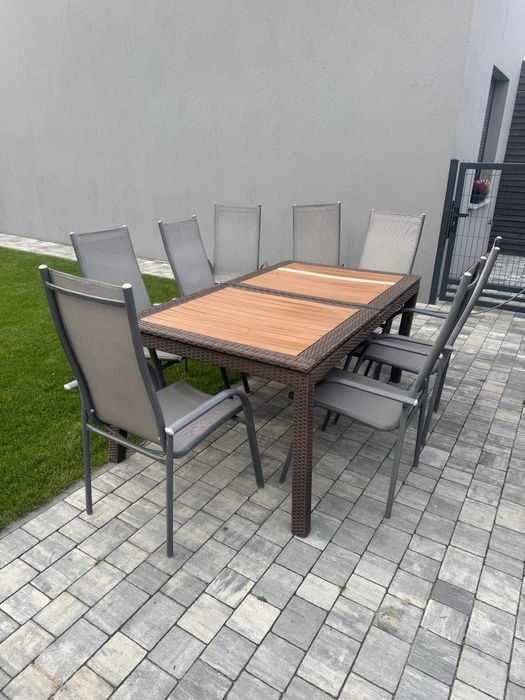 Duzy rozkladany stol odgrodowy / na taras