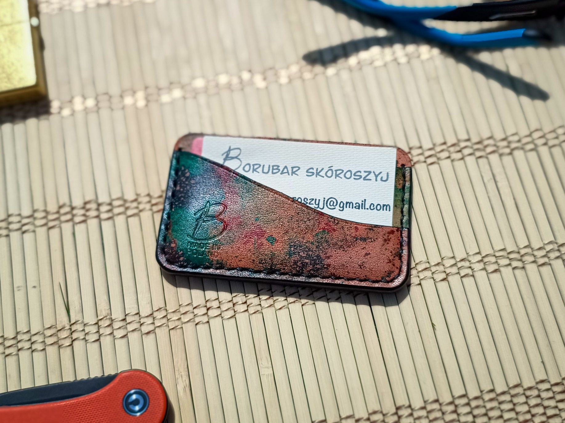 Borubar Skóroszyj - mini portfel / card holder