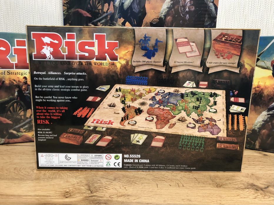 ПРЕМІУМ! Настільна гра Risk (Ризик, Риск, Risiko) УКР