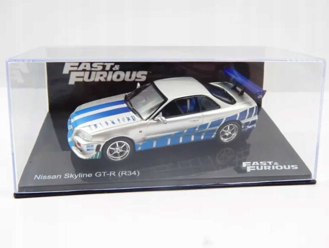 Szybcy i Wściekli Nissan Skyline GT-R R34 1:43 Deagostini #2 i inne!