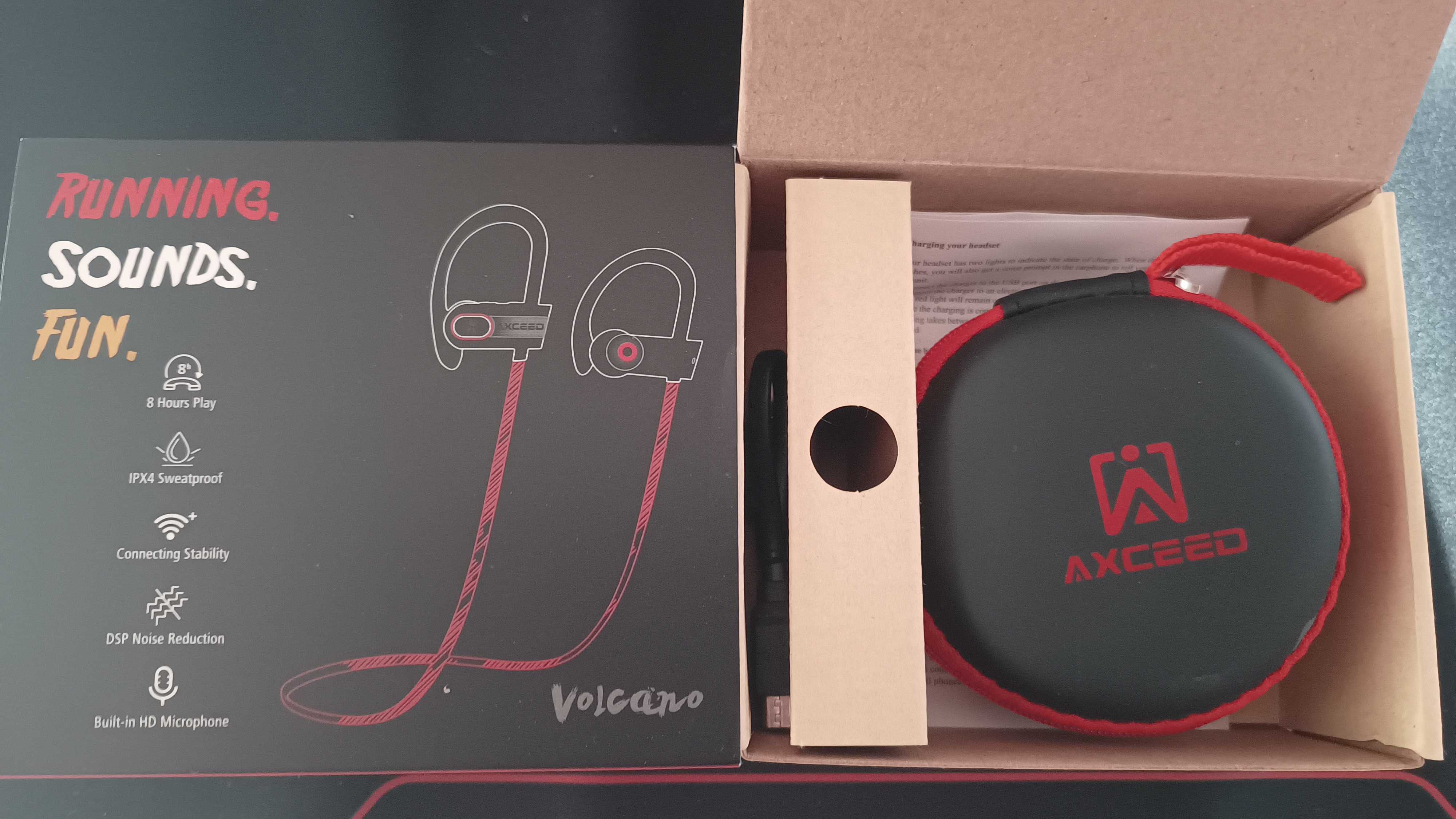 Słuchawki bezprzewodowe AXCEED Volcano (AX-E1) – Bluetooth
