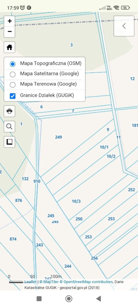 Sprzedam działkę obręb Ochotnik Gmina Masłowice