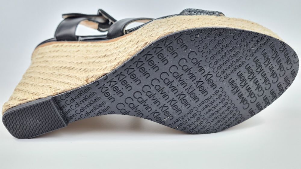 Calvin Klein Nowe Oryginalne Luksusowe Sandały r.40.5 WYPRZEDAŻ!