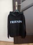 Czarna bluza z kapturem z napisem friends top secret xl