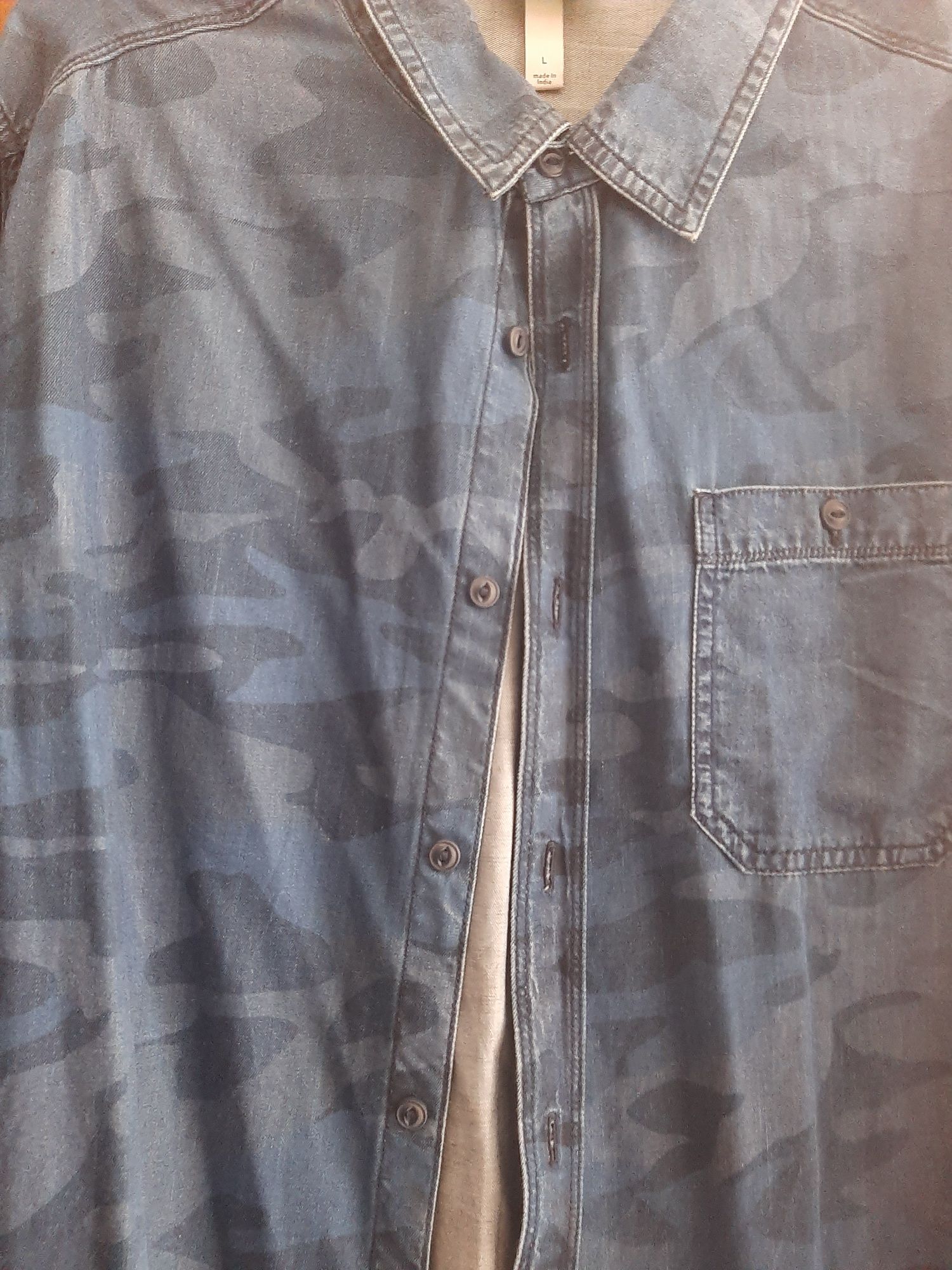 Camisa de homem ganga em camuflado