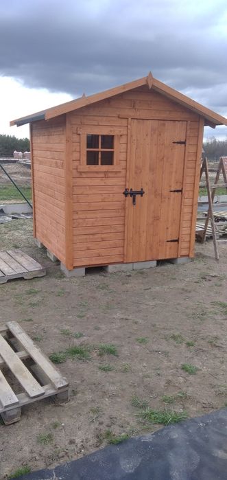 Domek ogrodowy narzędziowy drewutnia