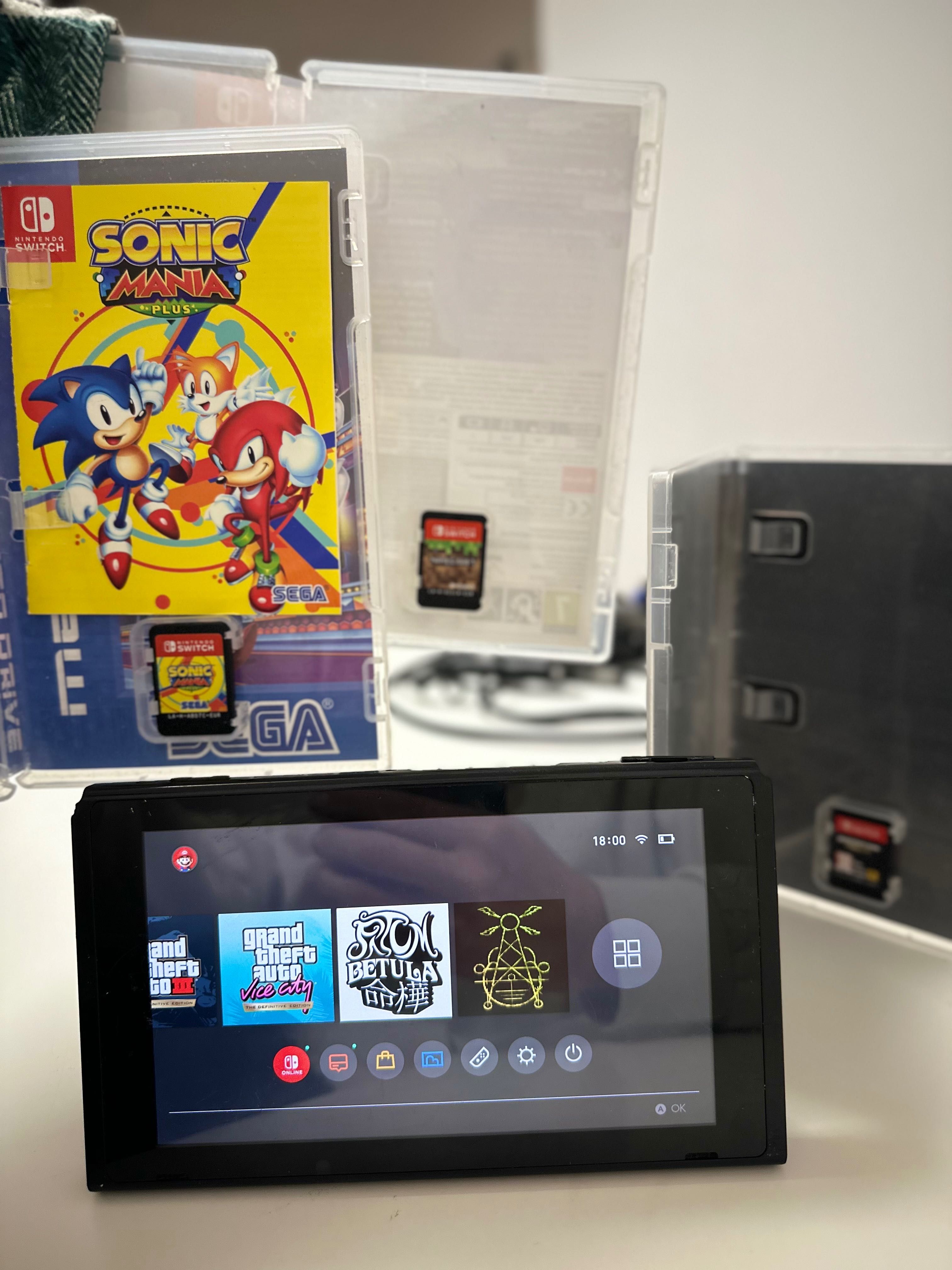 Nintendo Switch/oryginalne akcesoria/12 gier