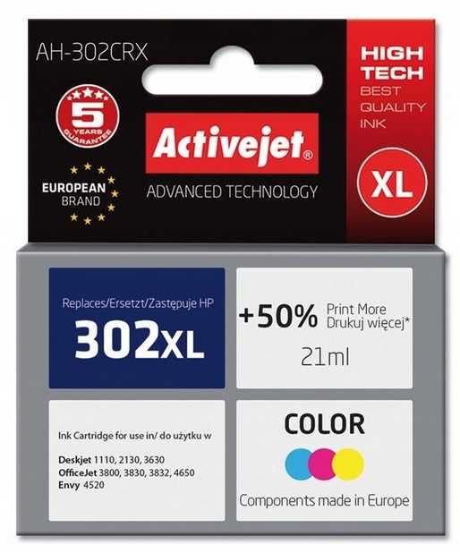 Tusz ActiveJet do HP 302XL trójkolorowy