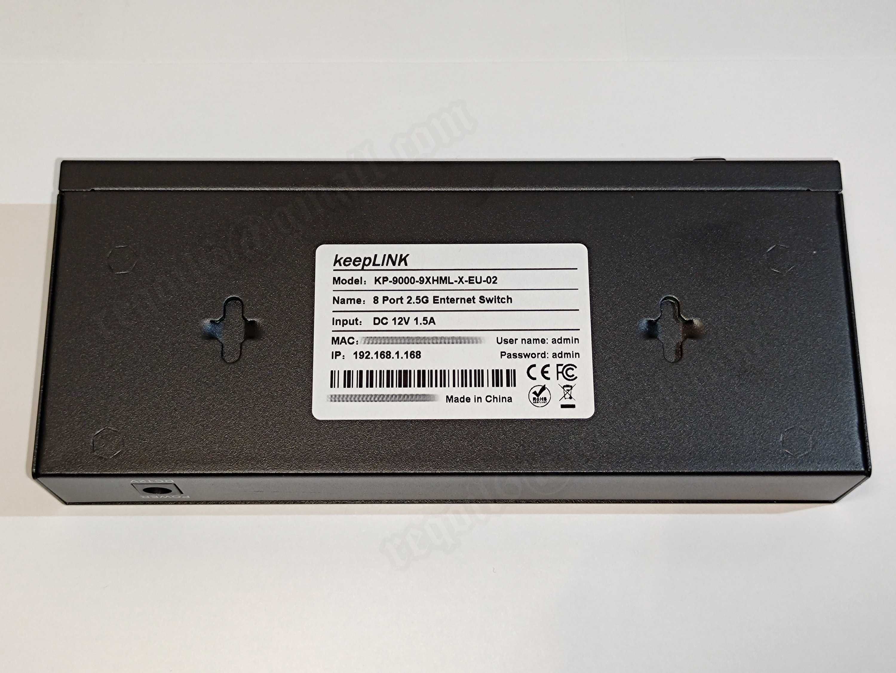 Switch zarządzalny KeepLink KP-9000-9XHML-X (8x 2,5GBit + 1x SFP+)