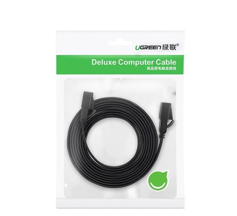 Ugreen płaski kabel Ethernet patchcord RJ45 Cat 7 STP LAN 10 Gbps 10m