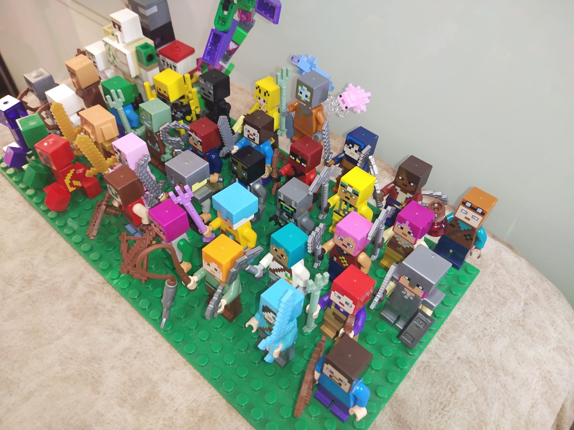 Лего минифигурки Майнкрафт lego Minecraft Dungeons фигурки животные