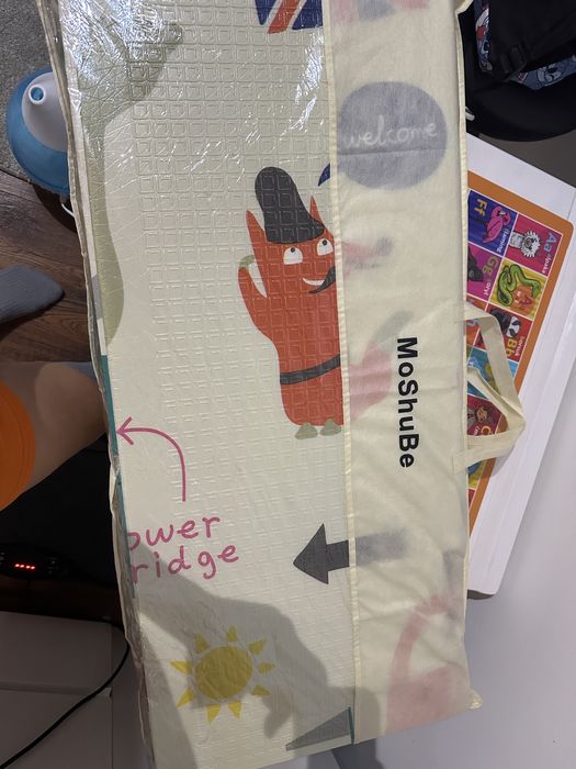 Mata duźa piankowa rozkladana londyn tory wzor 200/180