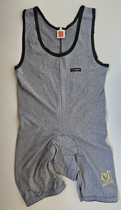 De Marchi strój kolarski szary M męski Italy spodenki i koszulka rower