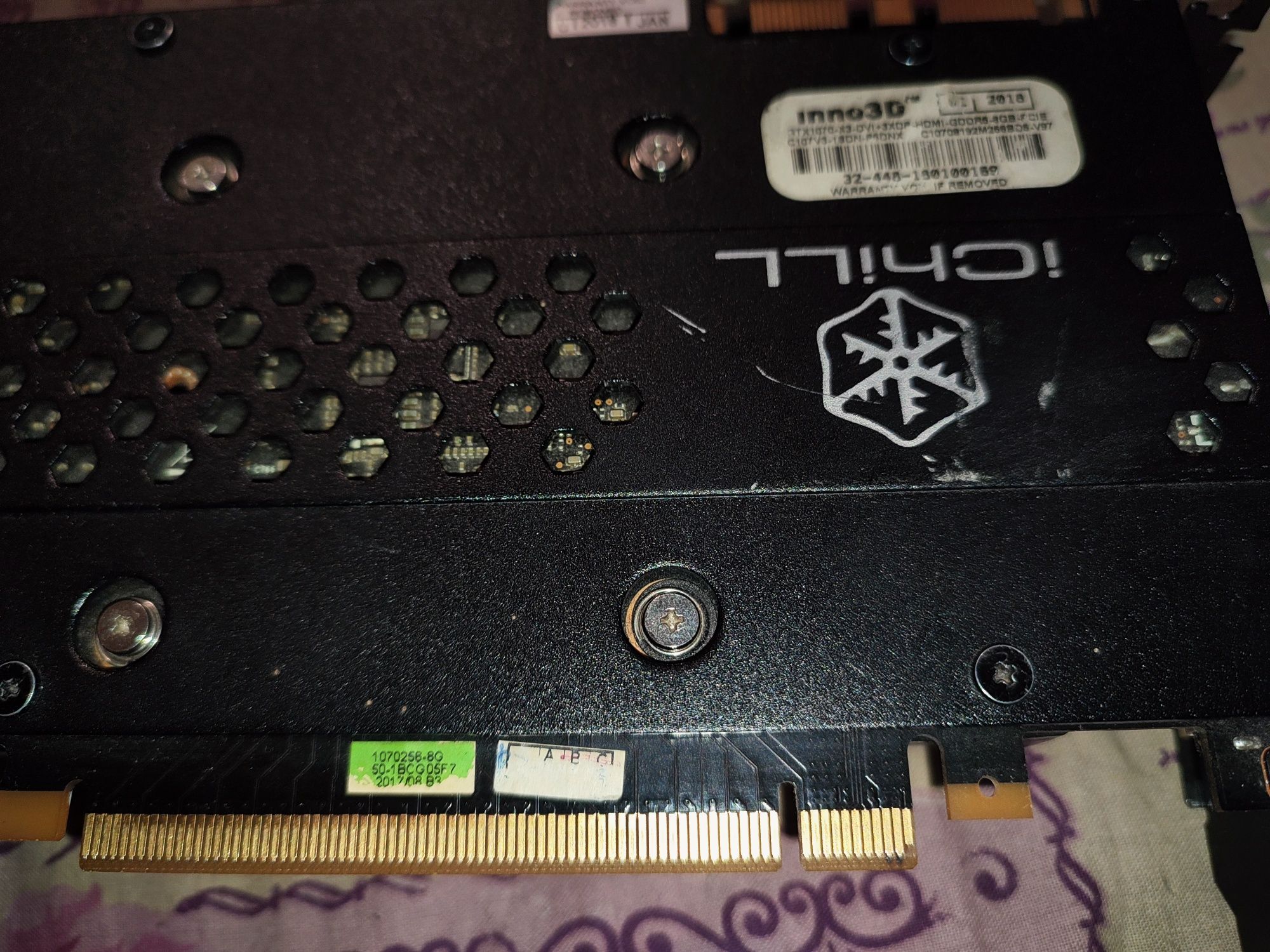 Gtx 1070 inno3d x3 8gb цена договорная