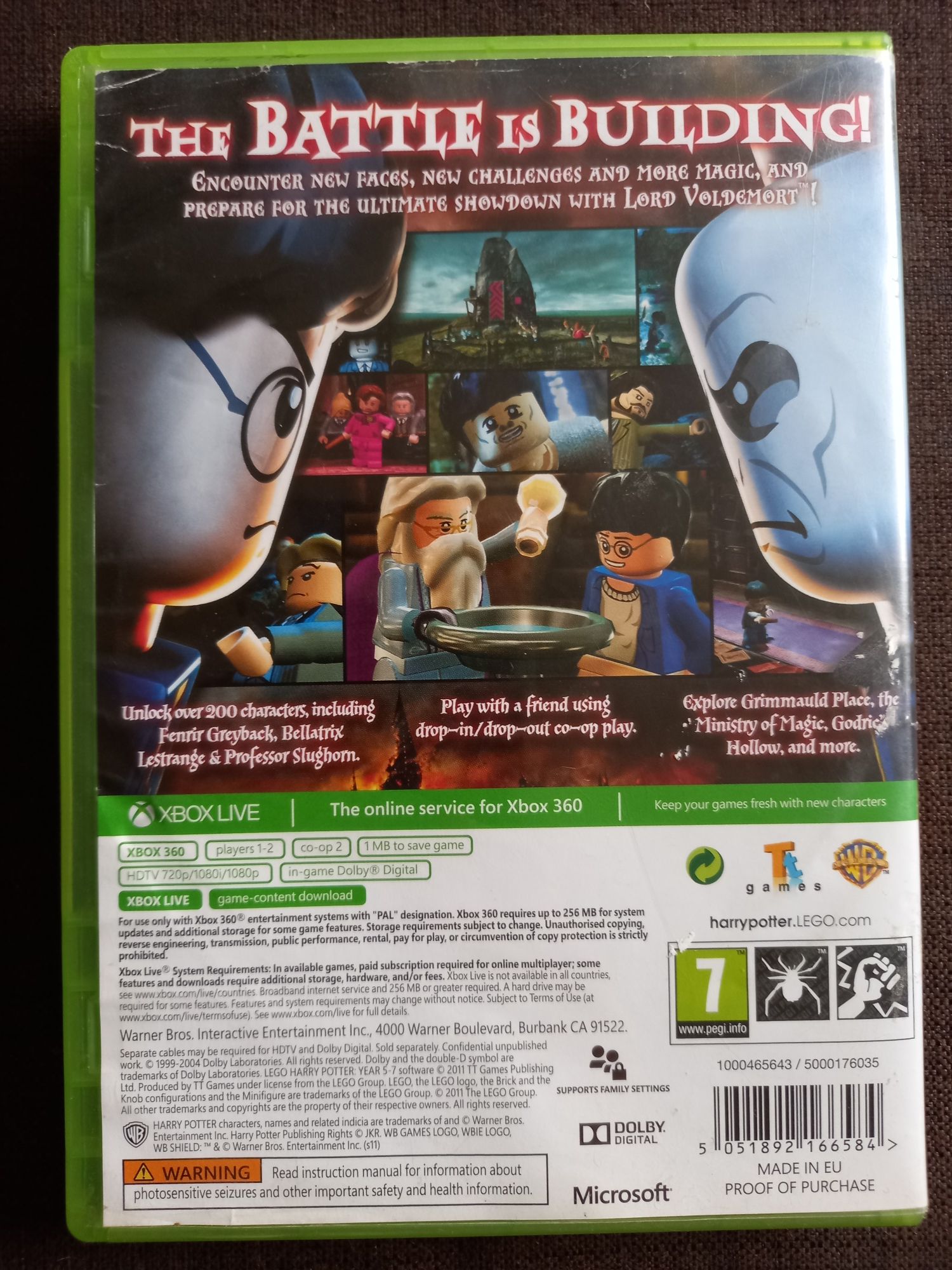 Gra Lego Harry Potter 5-7 lat na xbox 360