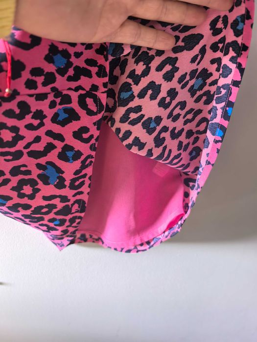 Dziewczynka Sukienka różowa panterka 7-8 lat