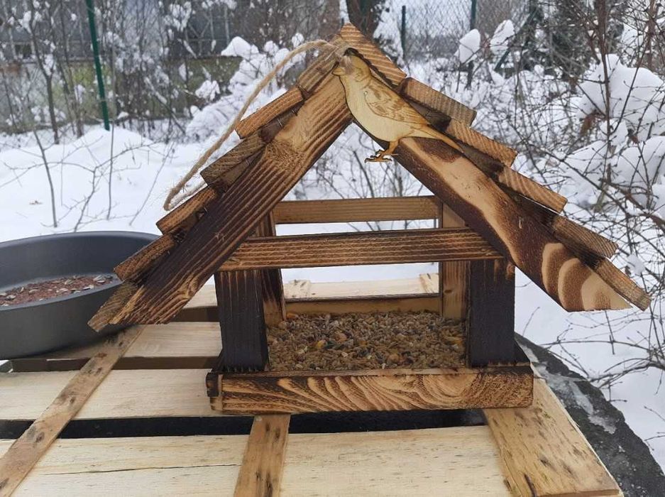 Karmnik dla ptaków budka dekoracja ogród taras dom