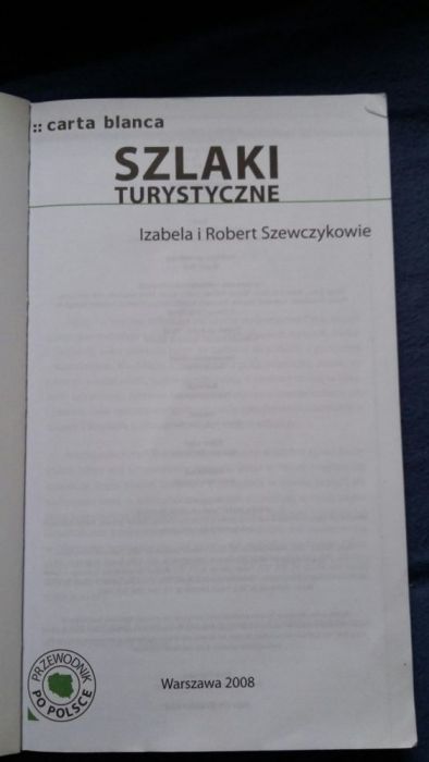 Szlaki turystyczne Szewczykowie carta blanca