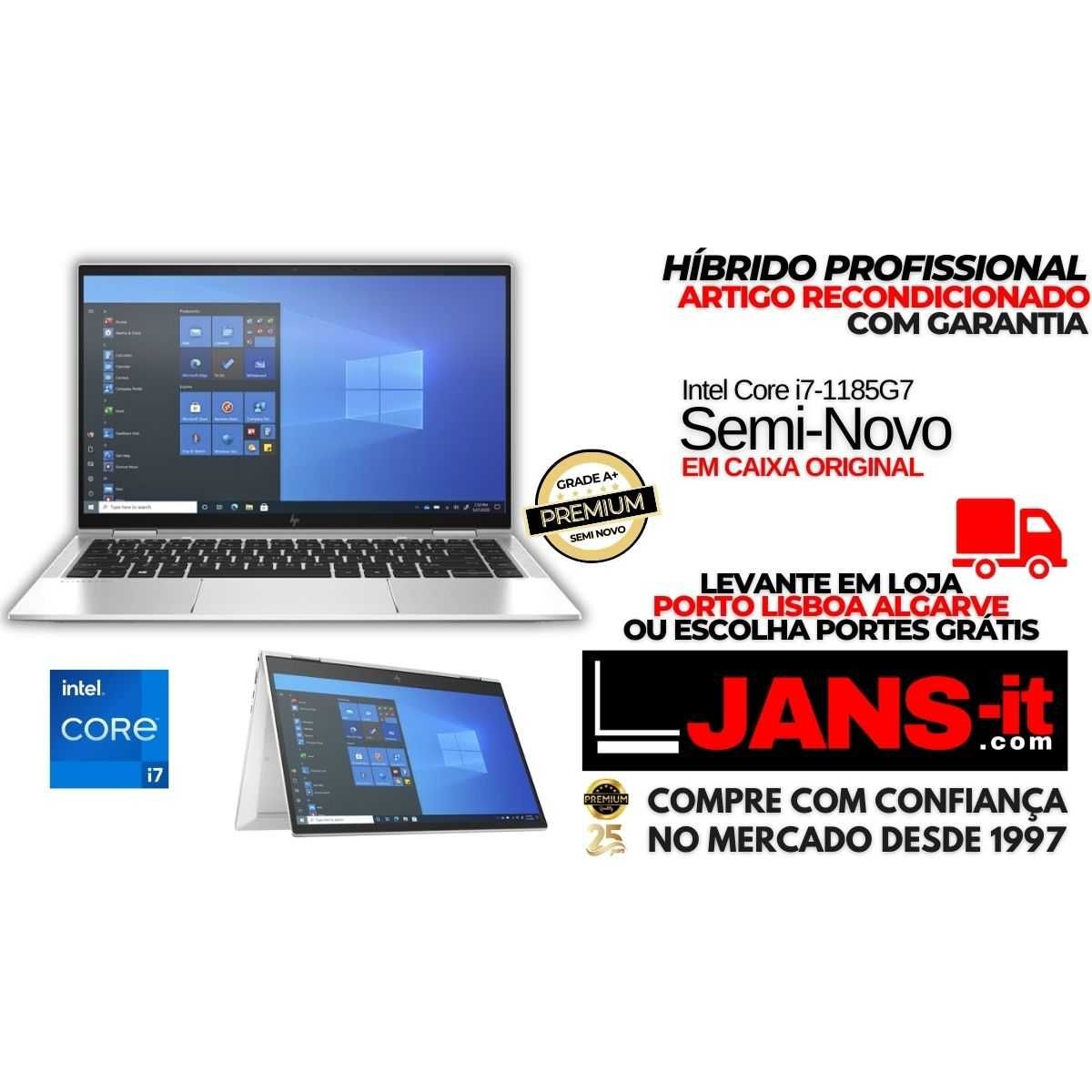 Híbrido Elitebook 1040 G8 x360 - Semi Novo caixa original i7-11Gen