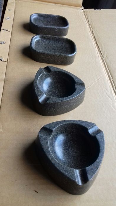 Cinzeiro ou saboneteira em pedra p/ decoração casa rústica