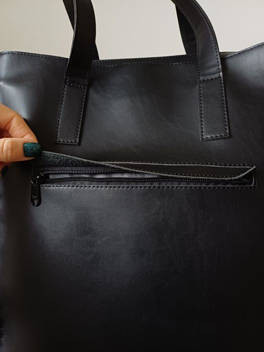 Чорна сумка шопер від HARVEST