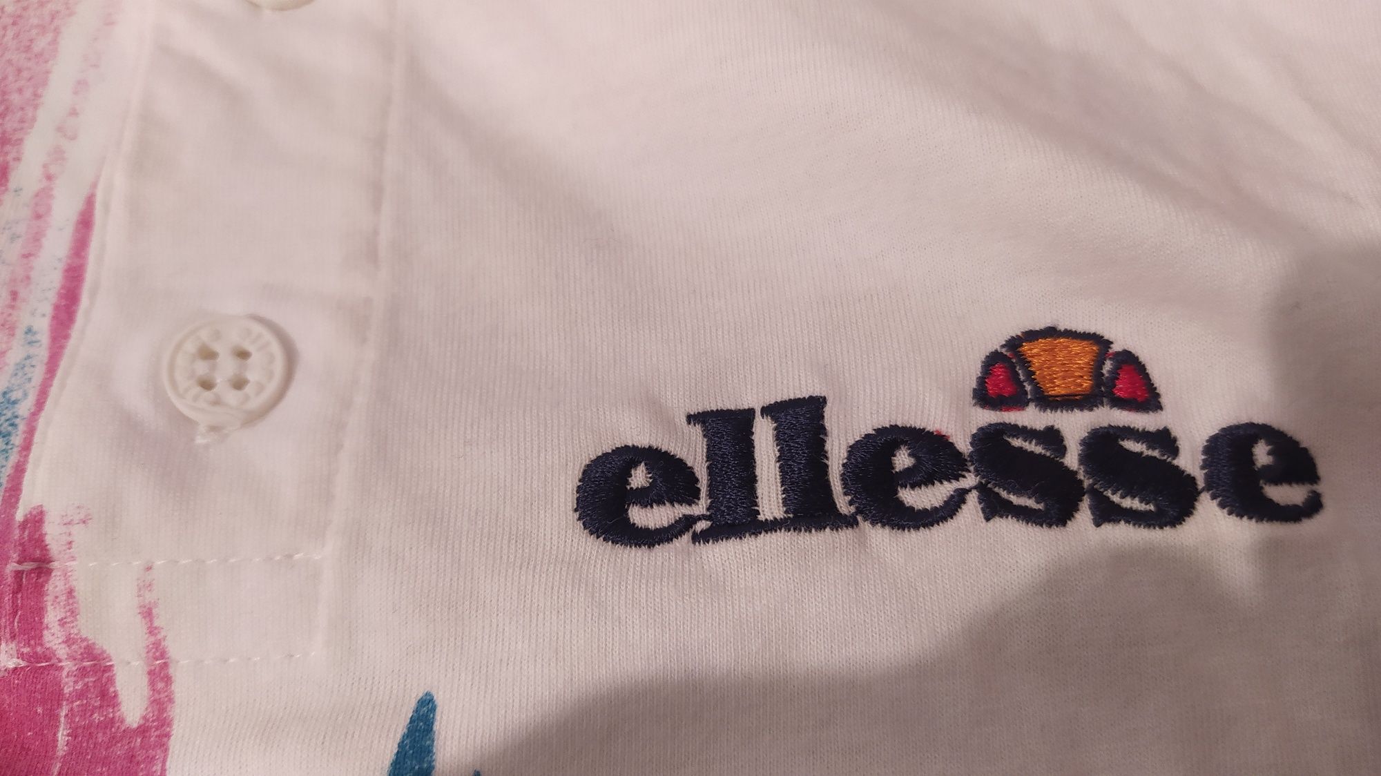 Polo polowka t-shirt koszulka Ellesse rozm. L Vintage