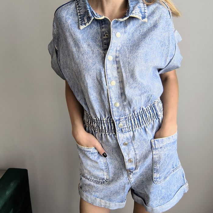 Jeansowy kombinezon damski nowy