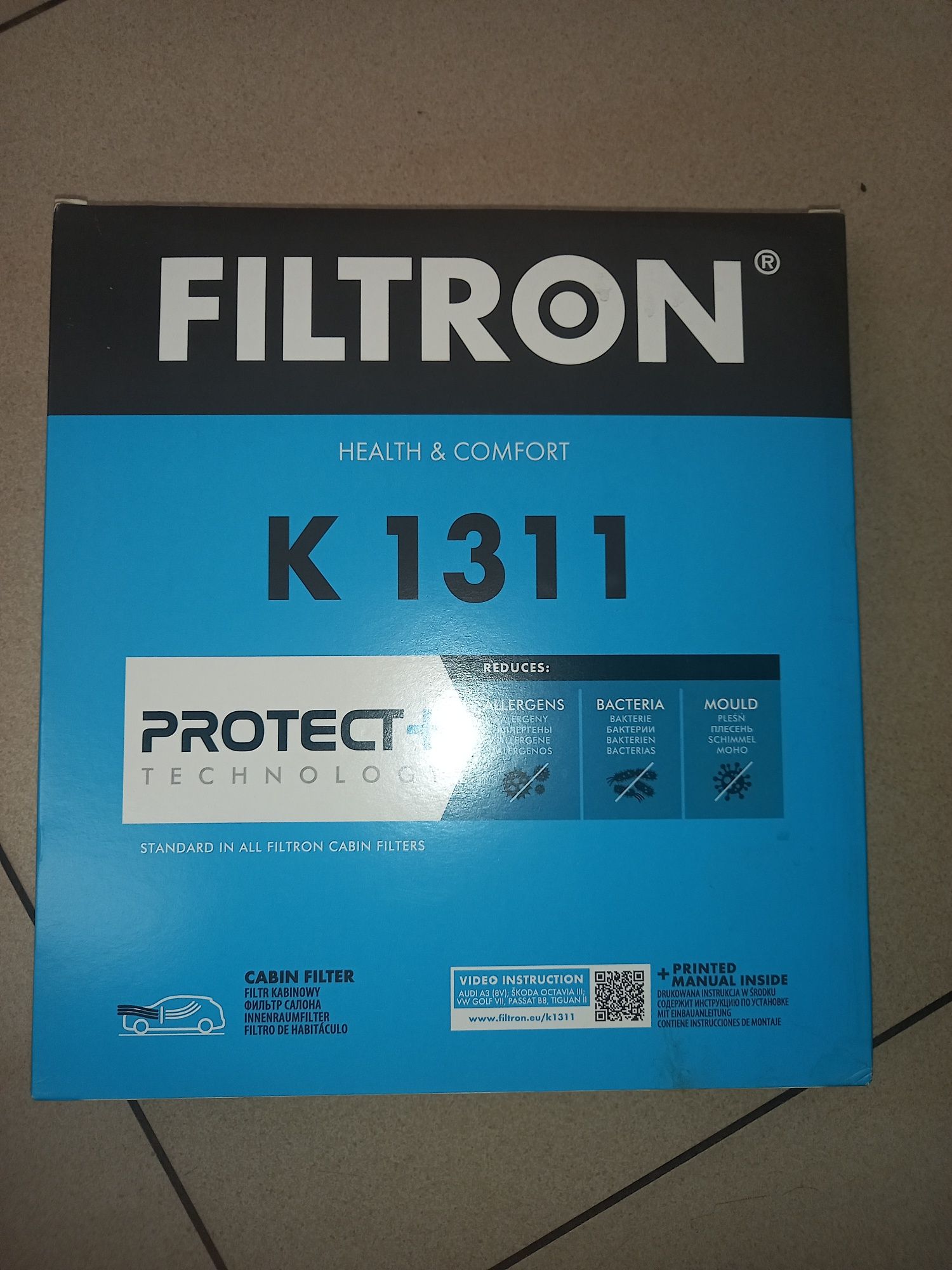 Filtr kabinowy, K1311 Filtron przestrzeni pasażerskiej