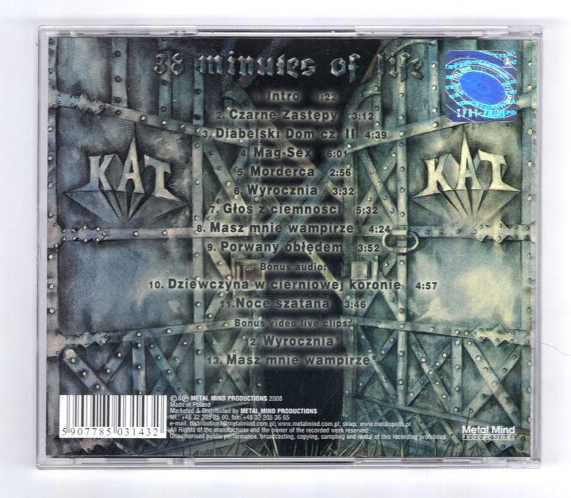 KAT - Oddech + 38 Minutes Metal Box (2xCD) Kostrzewski Loth Autografy