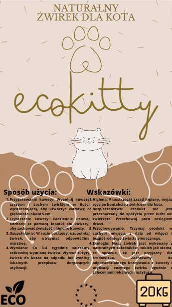 żwirek dla kota 20 kg Ecokitty