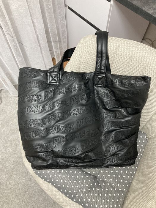 Fucking Awesome Vegan Leather Tote Bag, сумка