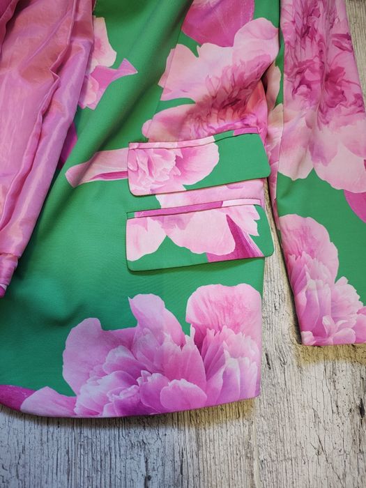 Lila Lou marynarka żakiet damski w kwiaty