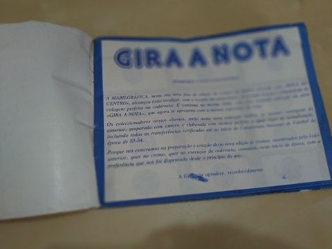 Cromos de Futebol - Gira a Nota