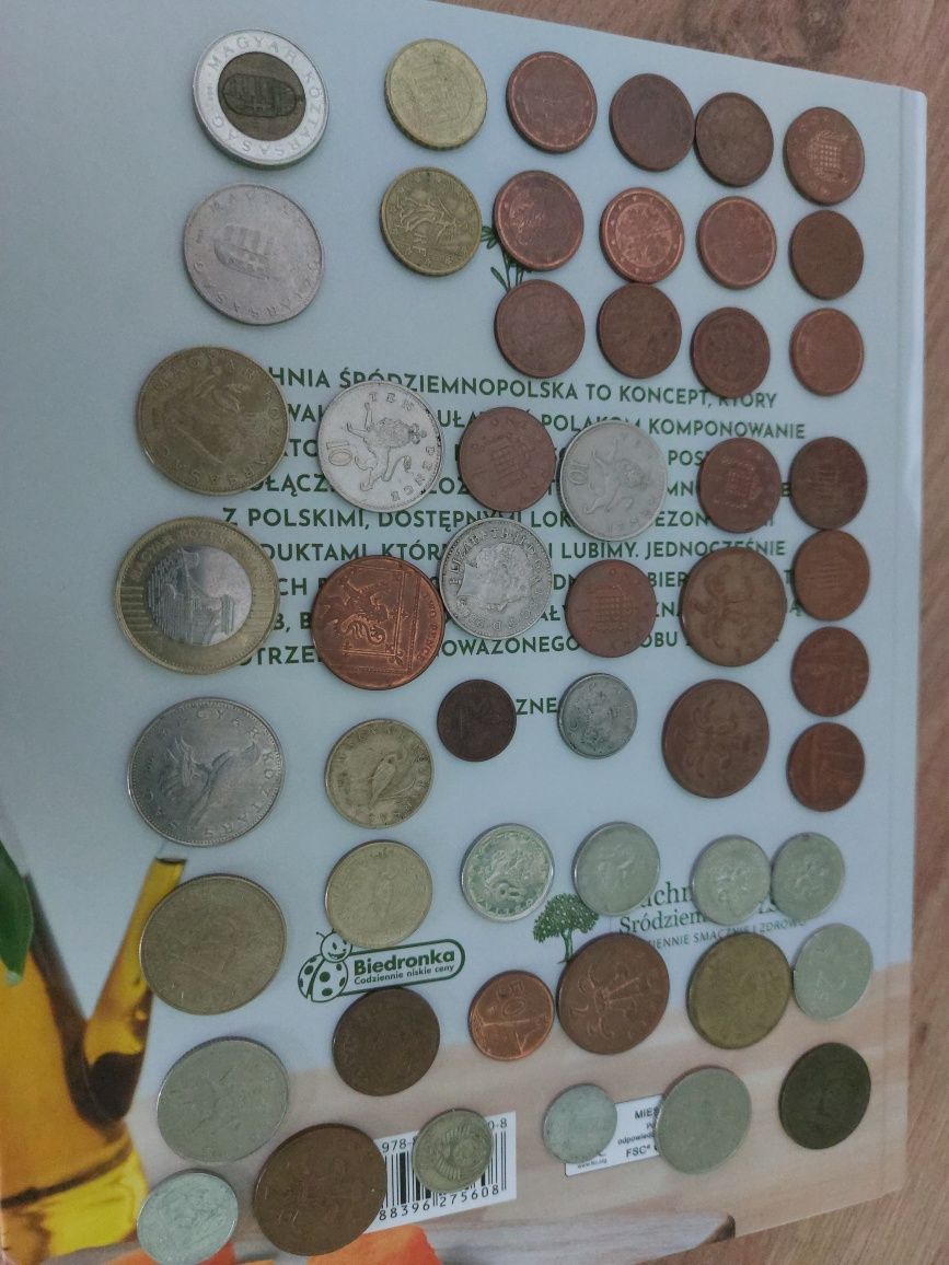 Kolekcja monet polskich I zagranicznych ponad 180szt