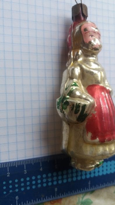 Новогодняя игрушка СССР,красная шапочка